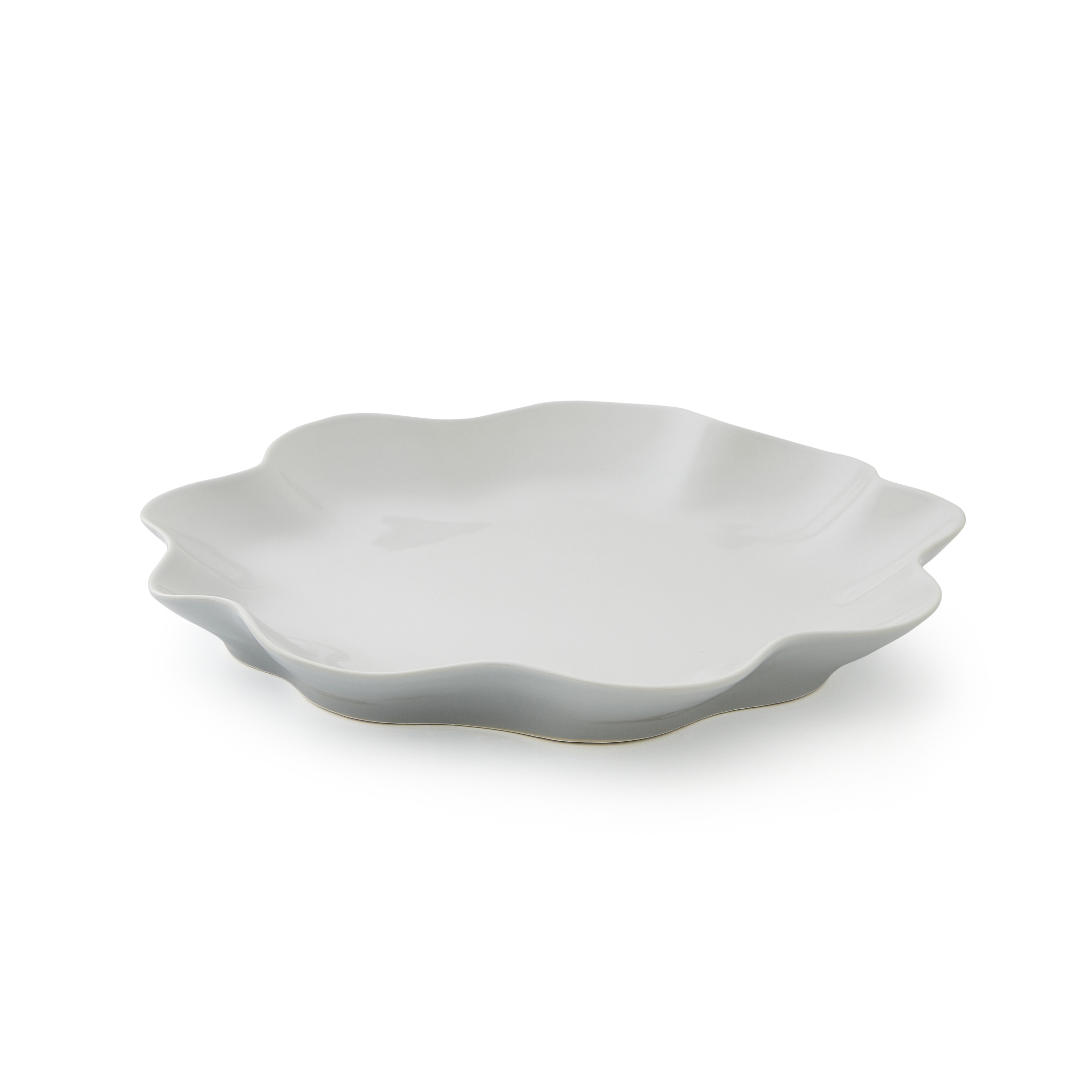 Sophie Conran Floret Large Serving Platter- Dove Grey image number null